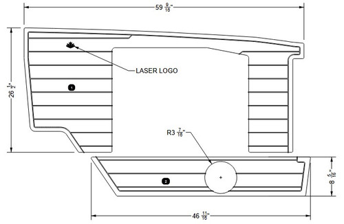 NON-SKID, STRINGER LOVESEAT G25 2026