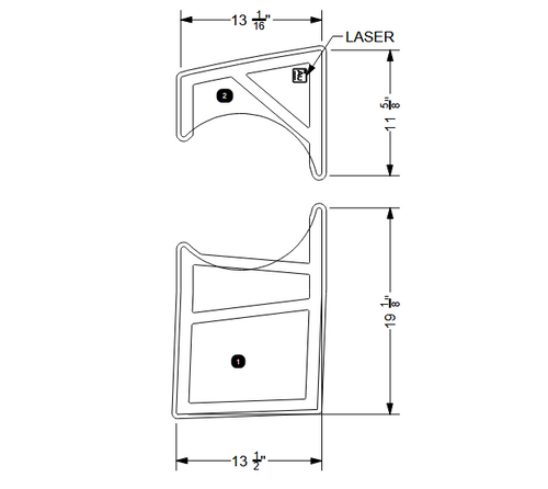 NON-SKID SUBWOOFER 12" P23 2024+