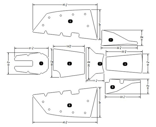 NON-SKID, MOTORBOX DAMPING DARK GRAY SNCB 2026