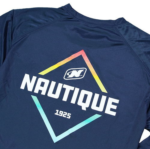 Diamond LS Performance Tee- Navy