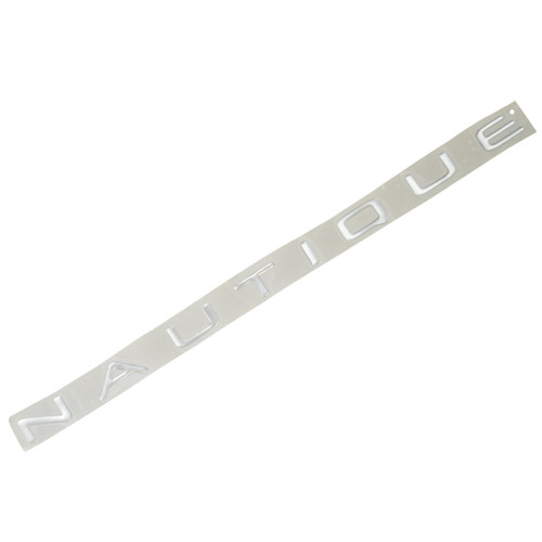 DECAL, TRANSOM, "NAUTIQUE" CHROME FOR THE SV-211, 2004-