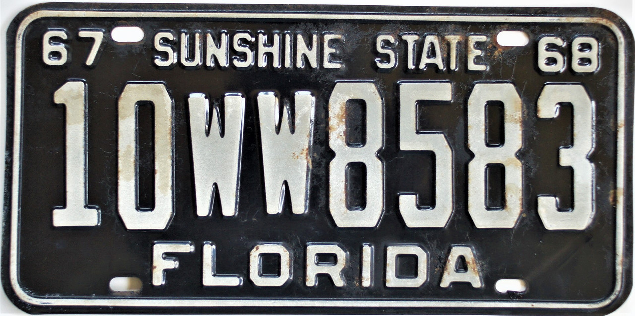 1967 Florida License Plate Classic License Plates