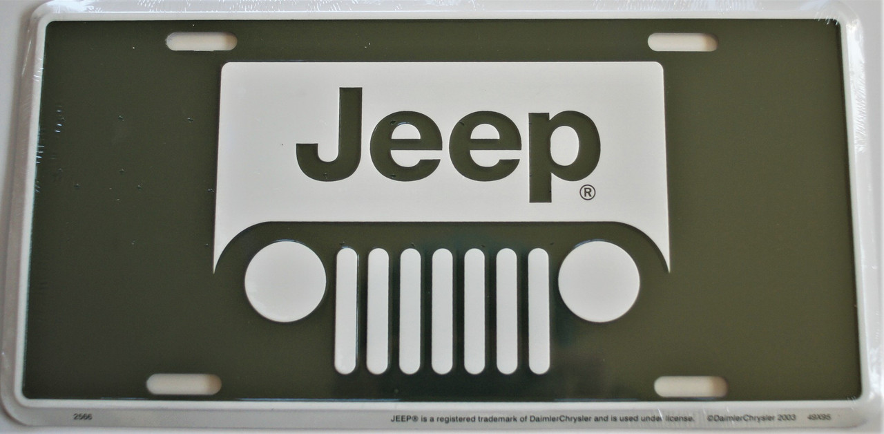 Jeep Novelty Plate Army Green Classic License Plates