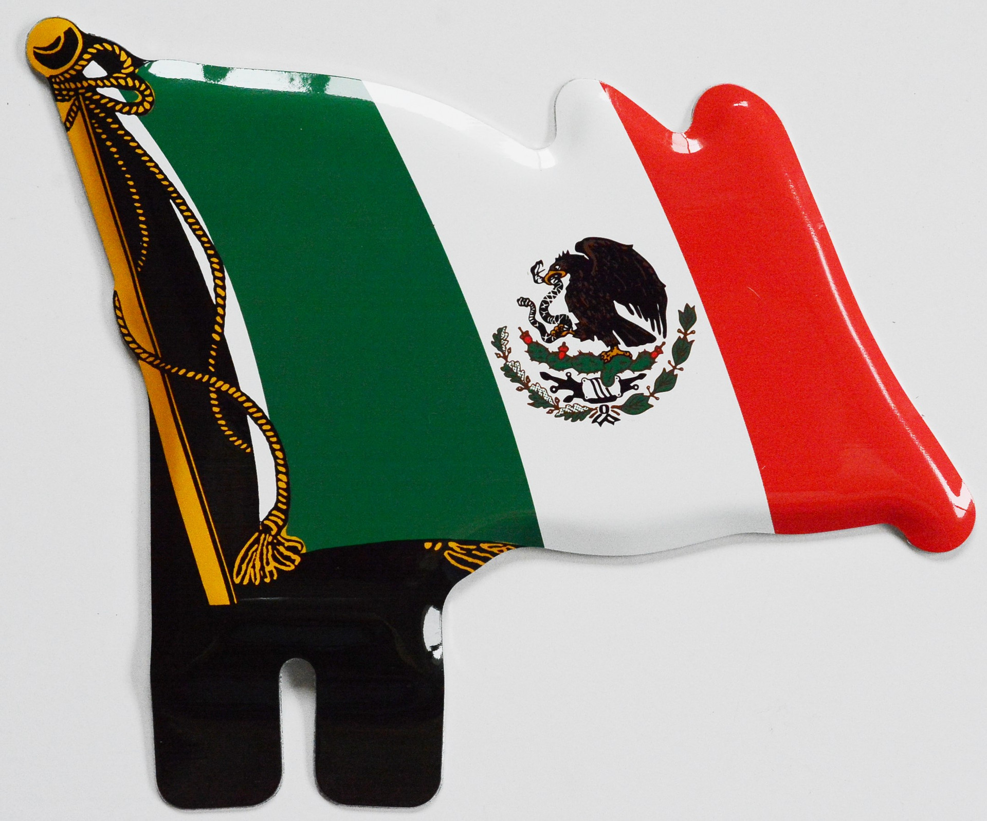 Mexican Flag License Plate Topper, Metal Reproduction Classic License