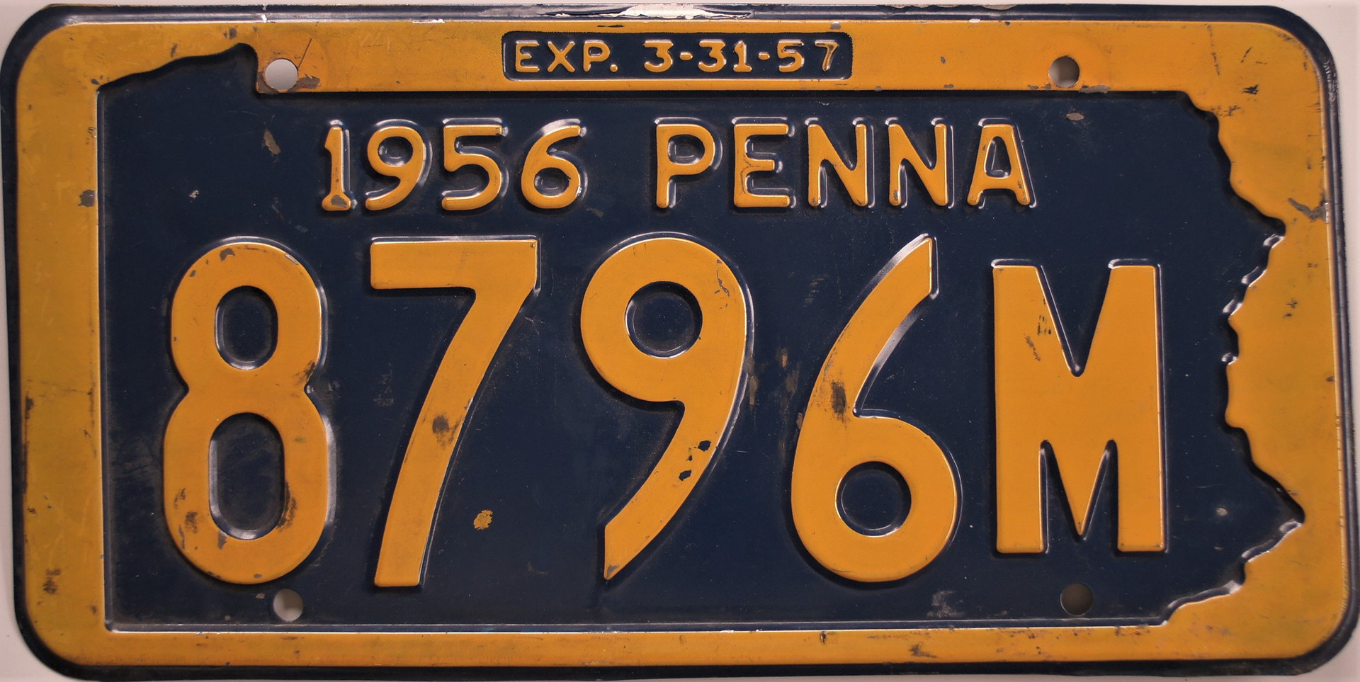 Vieux Badge De Permis De Pêche Résident Pennsylvanie 1956 – Vintage USA