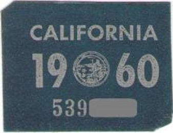 1960 California sticker