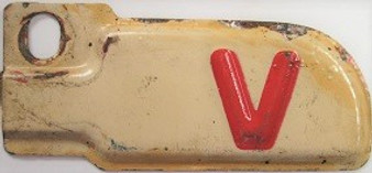 1943 California license plate tab