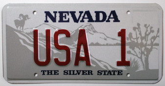 USA 1 novelty license plate