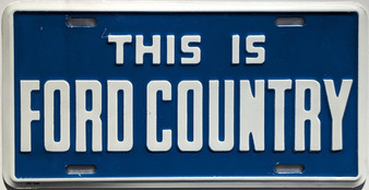 ford country novelty plate