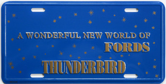 ford thunderbird novelty plate