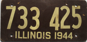 1944 Illinois license plate