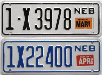 old Nebraska trailer license plates