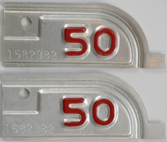 1950 California license plate tabs