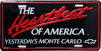 Chevrolet Monte Carlo novelty plate