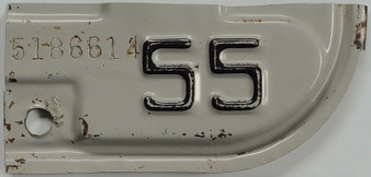 1955 California license plate tab
