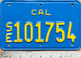 California special equipment license plate