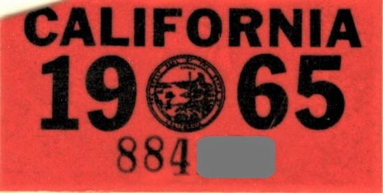 1965 California decal