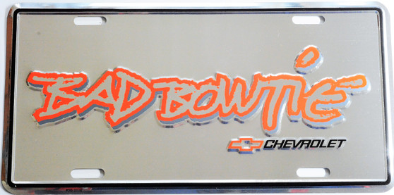 Bad Bow Tie Chevrolet novelty license plate for sale