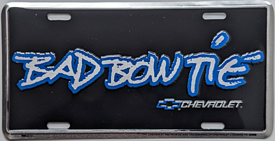 chevrolet bad bow tie novelty plate