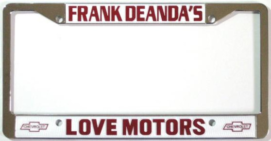 frank deanda's love motors chevrolet frame