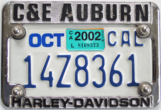 harley davidson license plate frame