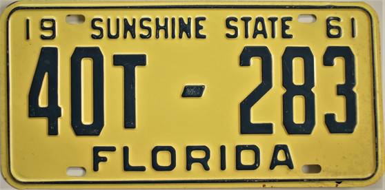 1961 florida tag