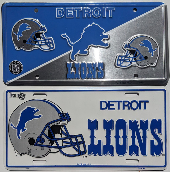 detroit lions novelty plates