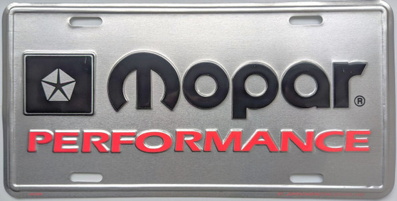 Moper performance license plate