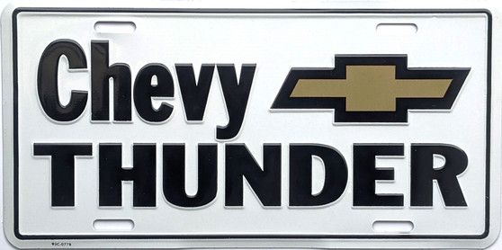 Chevy Thunder novelty plate