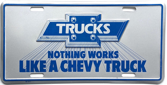 chevy trucks novelty plate