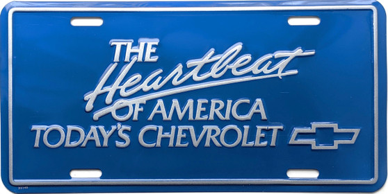 Heartbeat of America Today's Chevrolet novelty plate