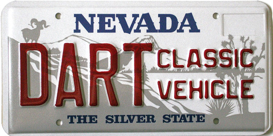 dodge dart license plate