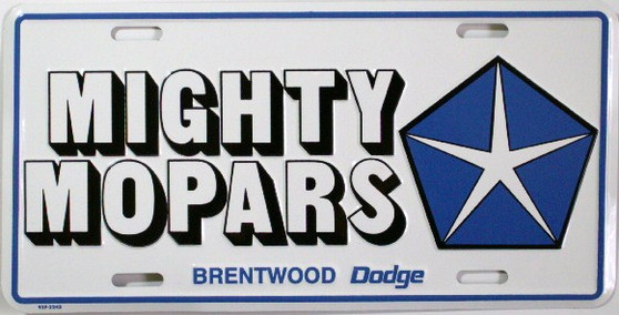 Mighty Mopars license plate
