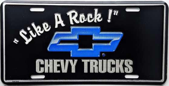 Like a Rock Chevy Trucks novelty plate