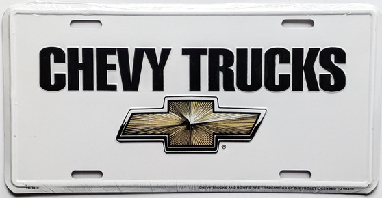chevy trucks novelty plate