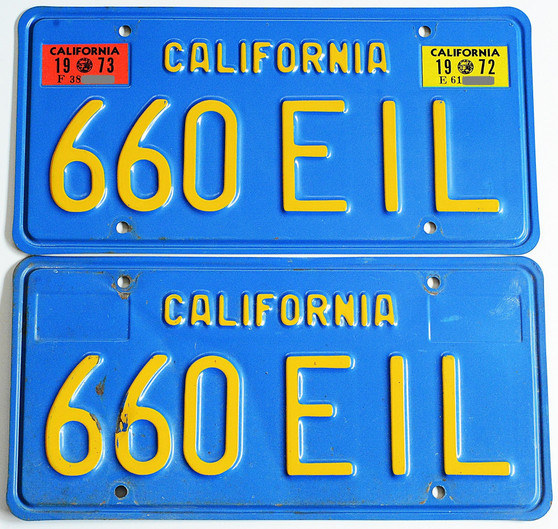 Vintage California license plates for sale
