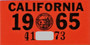 1965 California sticker