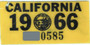 1966 California decal