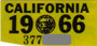 1966 California decal