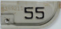 1955 California license plate tab