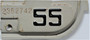 1955 California license plate tab