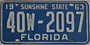 old Florida tags for sale