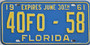 old florida tags for sale