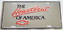 Chevrolet Heartbeat of America novelty plate