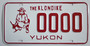klondike  yukon sample license plate