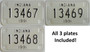 1991 Indiana Motorcycle plates for sale