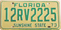 1973 Florida Tag RV