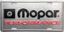 mopar performance license plate