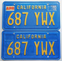 blue california license plates for sale