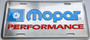 Mopar Performance License Plate, Blue